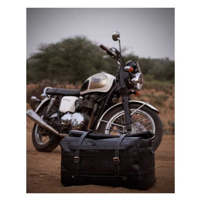 Trip Machine, Outlaw Duffle Bag. 50 Liter. Black Touring Luggage Tripmachine
