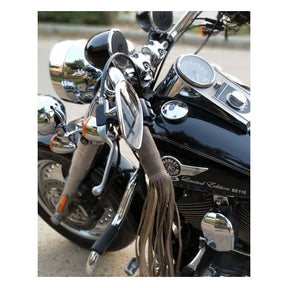 Trip Machine, Leather Grip Tassels. Tobacco Brown Grips Tripmachine