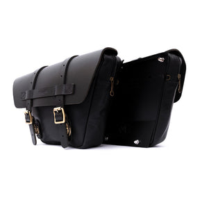 Trip Machine, Wingman Side Panel Bag Set. Black Touring Luggage Tripmachine