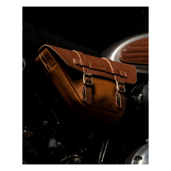 Trip Machine, Wingman Side Panel Bag Set. Vintage Tan Touring Luggage Tripmachine