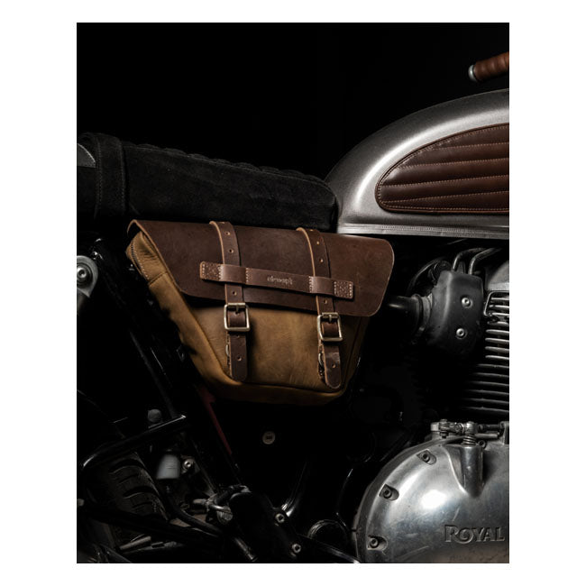 Trip Machine, Wingman Side Panel Bag Set. Tobacco Brown Touring Luggage Tripmachine