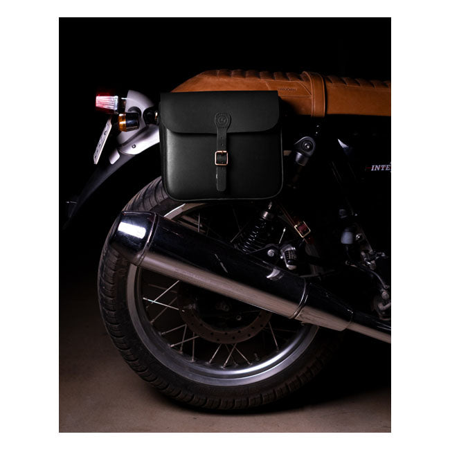 Trip Machine, ''Classic'' Saddlebag. Black Touring Luggage Tripmachine