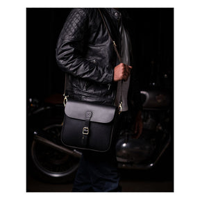 Trip Machine, ''Classic'' Saddlebag. Black Touring Luggage Tripmachine