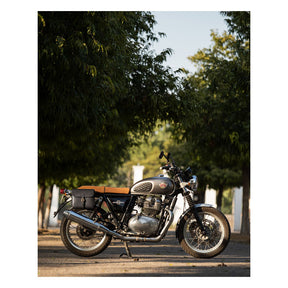 Trip Machine, ''Classic'' Saddlebag. Black Touring Luggage Tripmachine