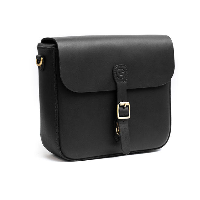 Trip Machine, ''Classic'' Saddlebag. Black Touring Luggage Tripmachine