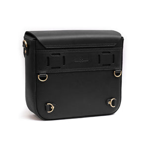 Trip Machine, ''Classic'' Saddlebag. Black Touring Luggage Tripmachine
