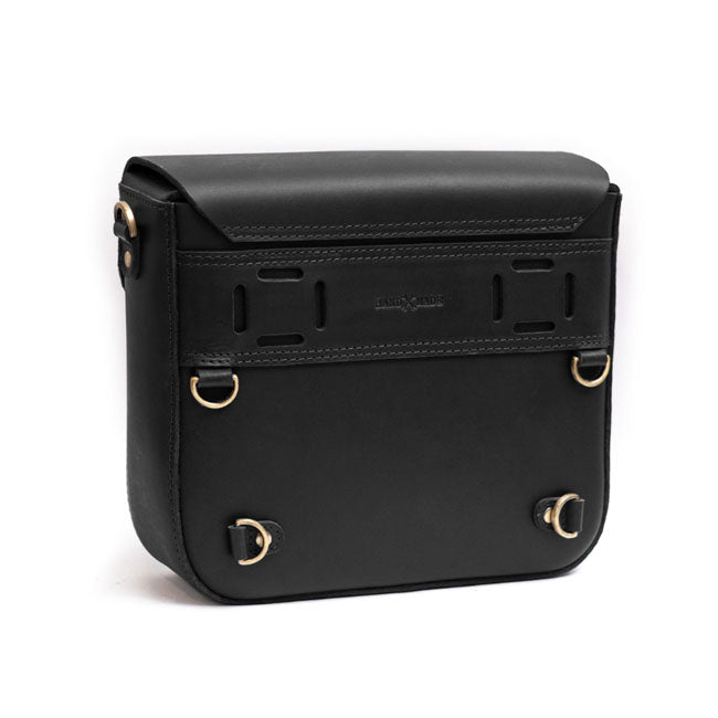 Trip Machine, ''Classic'' Saddlebag. Black Touring Luggage Tripmachine