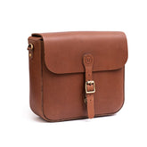 Trip Machine, ''Classic'' Saddlebag. Cognac Brown Touring Luggage Tripmachine