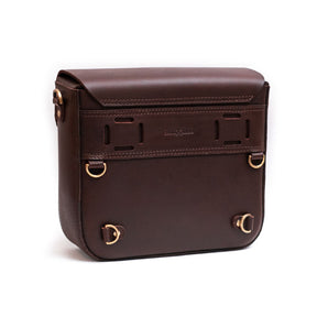 Trip Machine, ''Classic'' Saddlebag. Caffeine Brown Touring Luggage Tripmachine