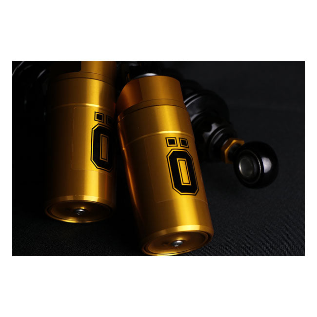 Ohlins HD 779 Rear Shock Fully Adj. 13", Blackline - Touring Shock Absorbers Ohlins