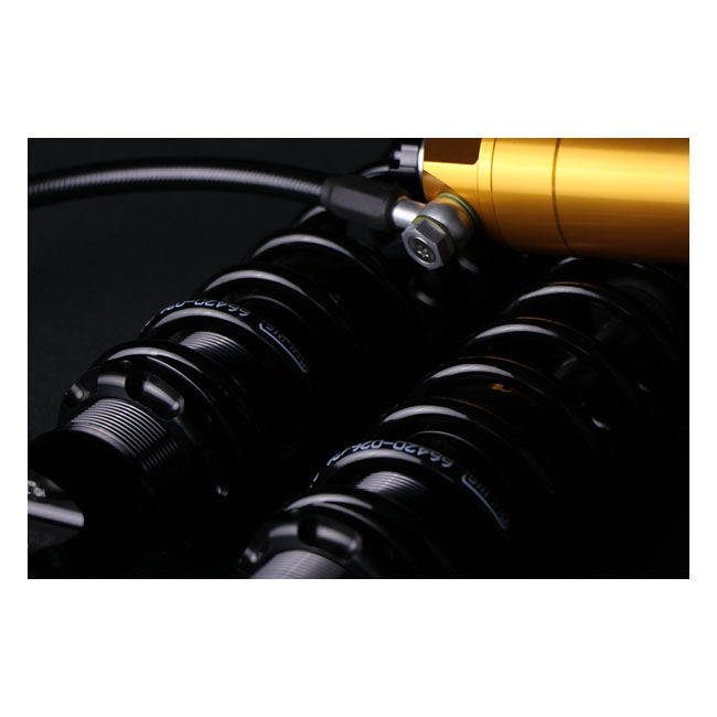 Ohlins HD 779 Rear Shock Fully Adj. 13", Blackline - Touring Shock Absorbers Ohlins
