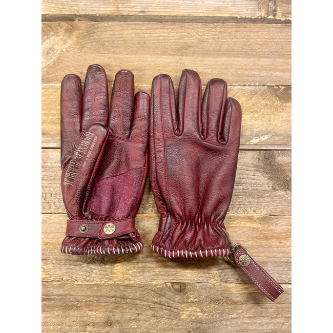 13 1/2 Loud Ride Gloves, Burgundy Gloves 13 And A Half Company