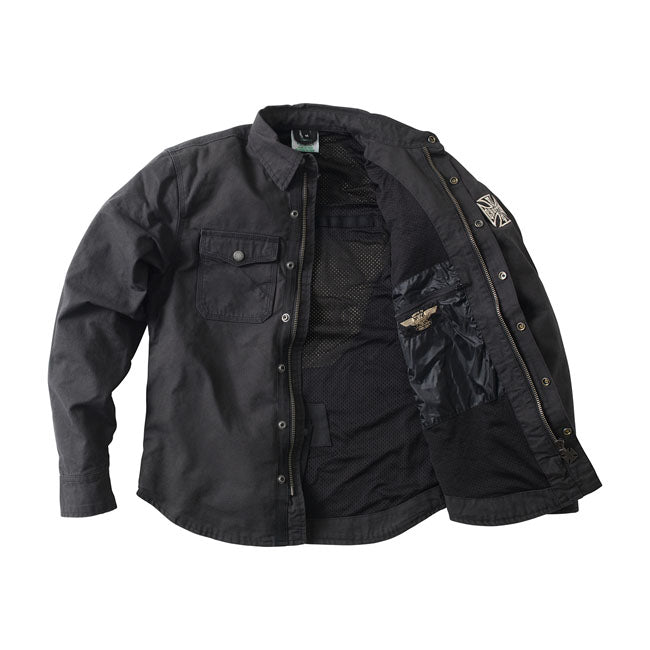 WCC Forged Riding shirt black West Coast Choppers