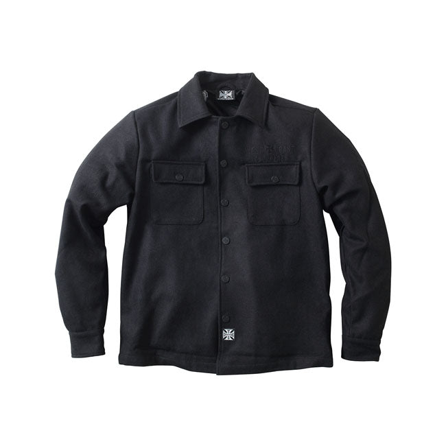 WCC Wool lined Plaidshirt black Shirts West Coast Choppers