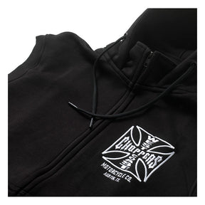 WCC OG ATX sleeveless zip hoodie black Vests West Coast Choppers