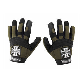 WCC Pay Up Suckers gloves olive/black Gloves West Coast Choppers