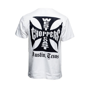WCC OG Classic cross ATX t-shirt white T-Shirt West Coast Choppers