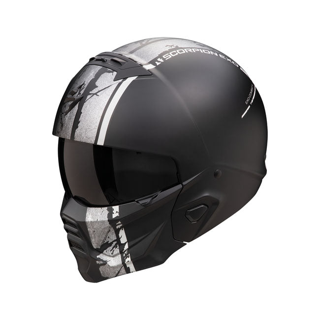 Scorpion Exo-Combat II Lord matt black/silver Helmets Scorpion