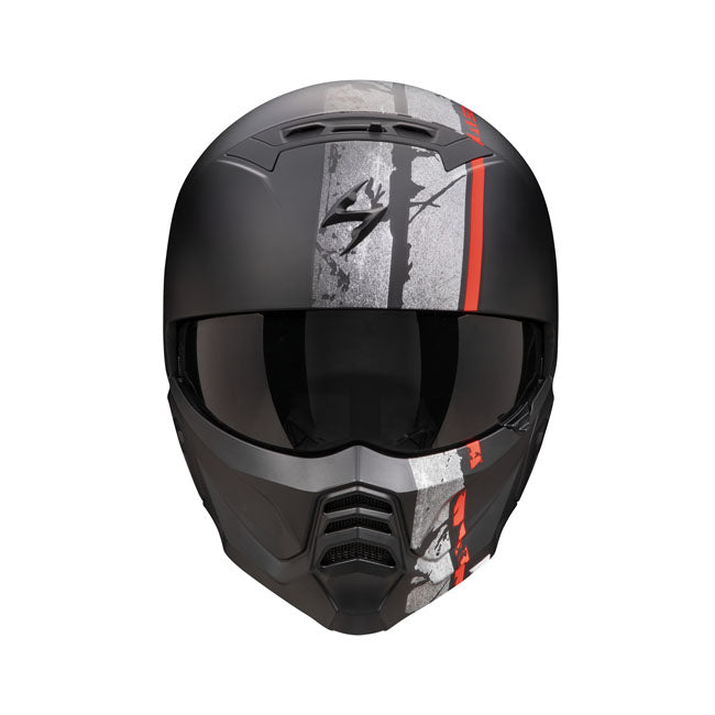 Scorpion Exo-Combat II Lord matt black/red Helmets Scorpion