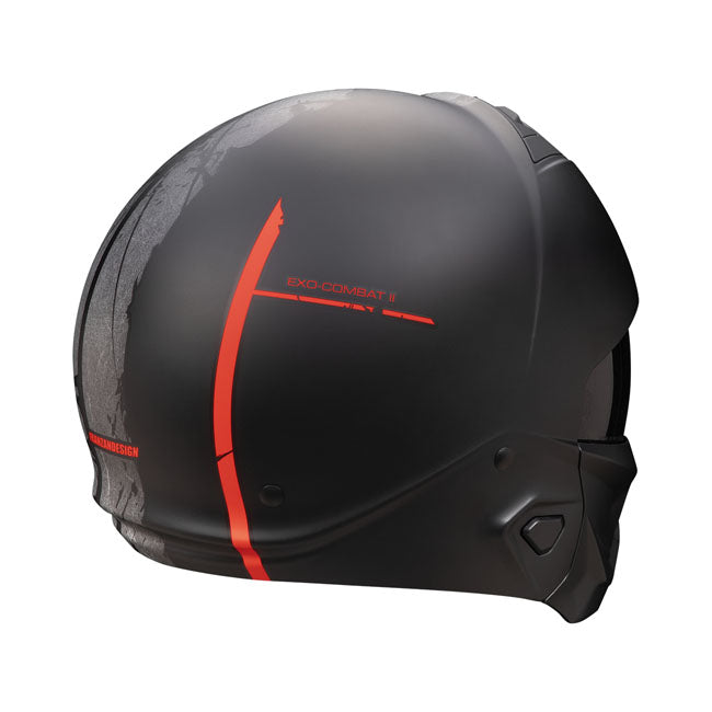 Scorpion Exo-Combat II Lord matt black/red Helmets Scorpion