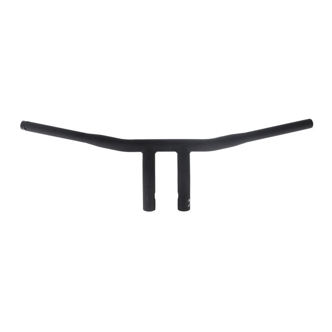 Burly, 1-1/4" riser drag bar. 7" rise. Matte black Handlebars Burly Brand