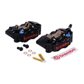 Brembo, GP4-RB Monoblock radial brake caliper set. Black Brake Calipers Brembo