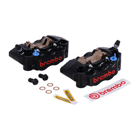 Brembo, GP4-RB Monoblock radial brake caliper set. Black Brake Calipers Brembo