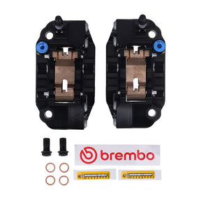 Brembo, GP4-RB Monoblock radial brake caliper set. Black Brake Calipers Brembo