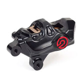 Brembo, 484 custom bolt-on caliper. Left front. Black Brake Calipers Brembo