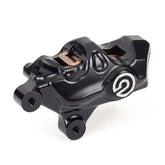 Brembo, 484 custom bolt-on caliper. Left front. Black Brake Calipers Brembo