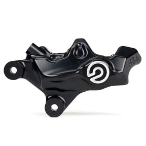 Brembo, 484 custom bolt-on caliper. Left front. Black Brake Calipers Brembo