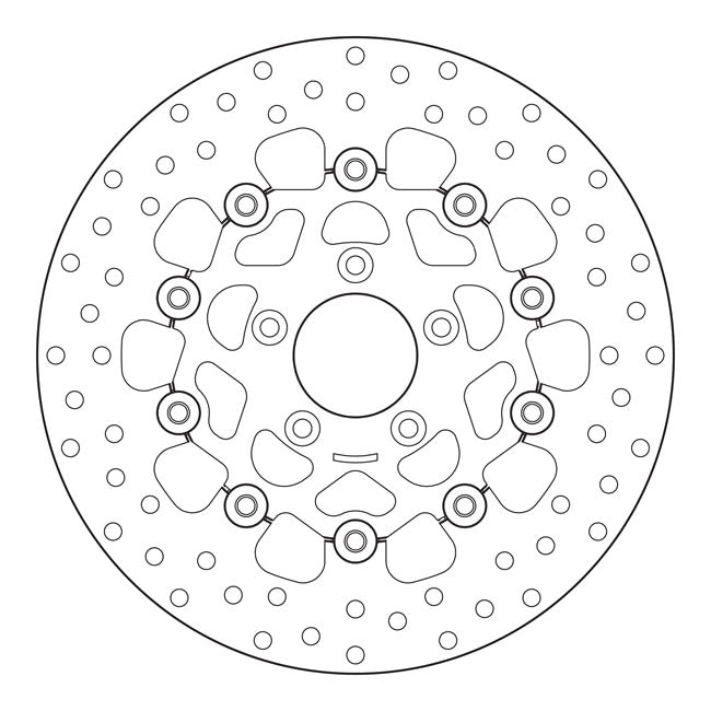 Brembo, stainless floating brake rotor. Front L/R Brake Rotors Brembo
