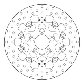 Brembo, stainless floating brake rotor. Rear Brake Rotors Brembo