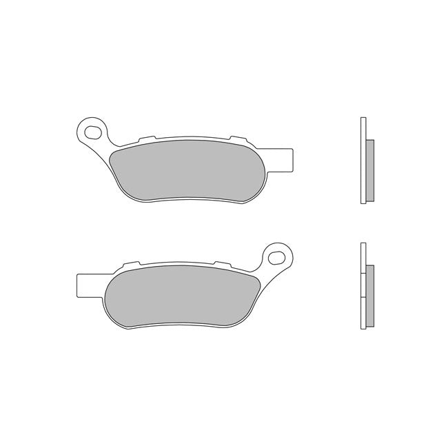 Brembo, brake pad set. Sintered. Rear Brake Pads Brembo