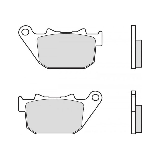 Brembo, brake pad set. Sintered. Rear Brake Pads Brembo