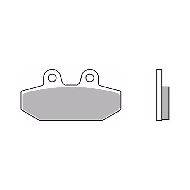 Brembo, brake pad set. Sintered. Rear Brake Pads Brembo