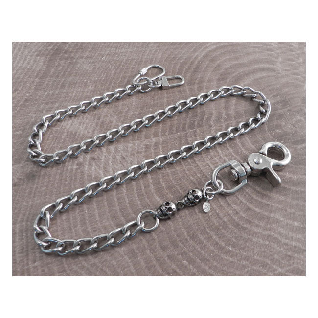 Amigaz Amigaz Wallet Chain With 2 Skulls 25" Amigaz Default Title
