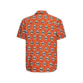 King Kerosin Vintage Skull & Flowers T Shirt Cinnamon King Kerosin