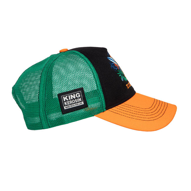 King Kerosin King Kerosin Honolulu Cap Black/Orange King Kerosin