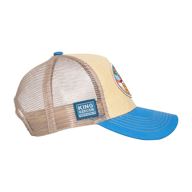 King Kerosin Titties And Beer Cap Beige/Blue Caps King Kerosin