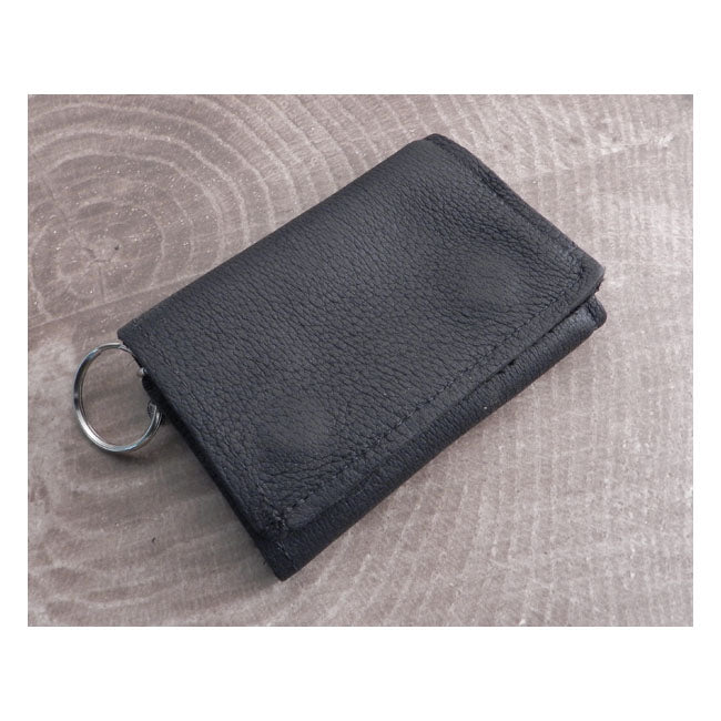Amigaz Black Soft Leather Trifold Wallet Amigaz