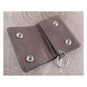 A Mi Gaz Soft Brown Leather Trifold Wallet Wallets Amigaz