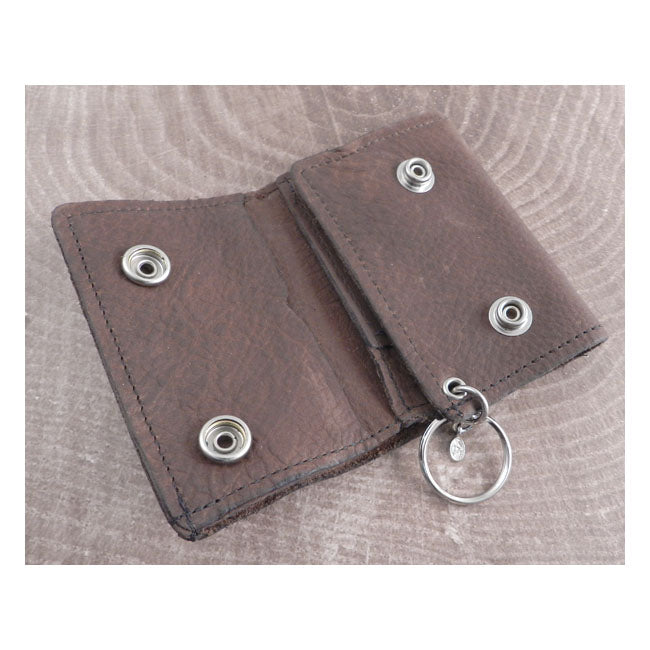 A Mi Gaz Soft Brown Leather Trifold Wallet Wallets Amigaz