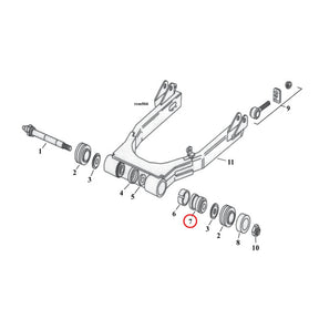 Bushing Assembly, Inner Swingarm Swingarms Assy Mcs