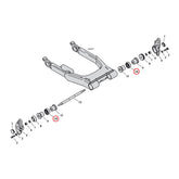 Drag Specialties Swingarm Bearing Kit Swingarms Assy Drag Specialties