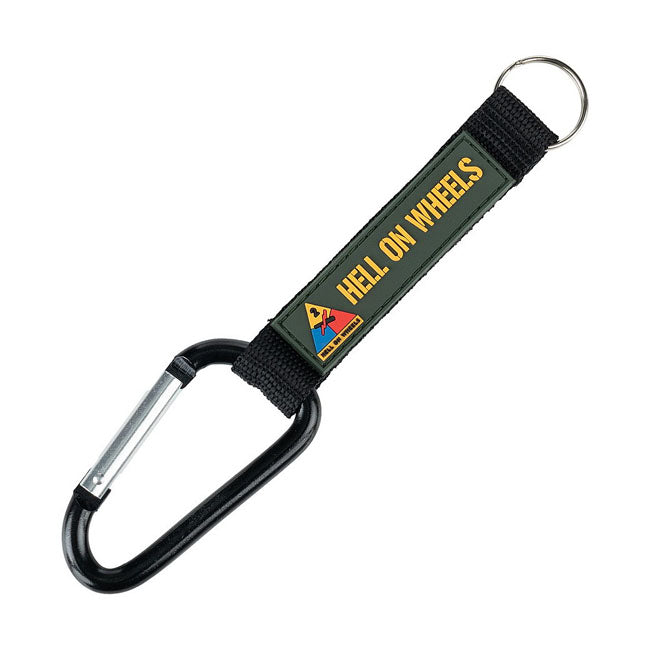 Army Surplus Hell On Wheels carabiner hook Keychains Army Surplus