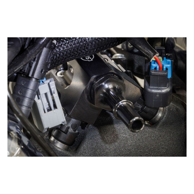 S&S Cycle Fuel Rail Kit Billet Black M8 Touring 2017 2024 Fuel Injection Line Kit S&S Cycle