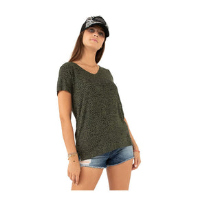 Von Dutch Fluide female t-shirt green T-Shirt Von Dutch