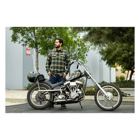Biltwell Hi Test Flannel shirt moss Shirts Biltwell
