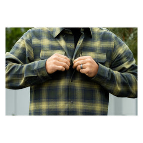 Biltwell Hi Test Flannel shirt moss Shirts Biltwell
